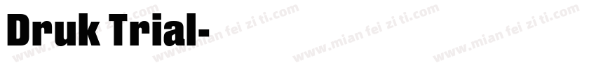 Druk Trial字体转换